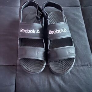 Reebok Black Open-Toe Sandals